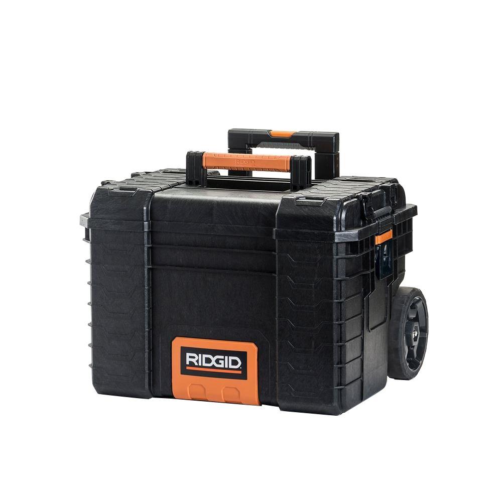 RIDGID 22 in. Pro Gear Cart Tool Box in Black-222573 - The Home Depot