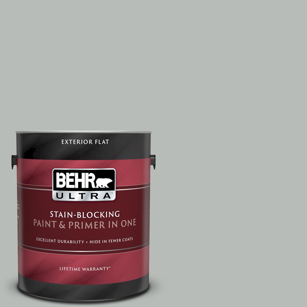 BEHR ULTRA 1 gal. T1819 Quiet Time Flat Exterior Paint BEHR ULTRA 1 gal. T1819 Quiet Time Flat Exterior Paint