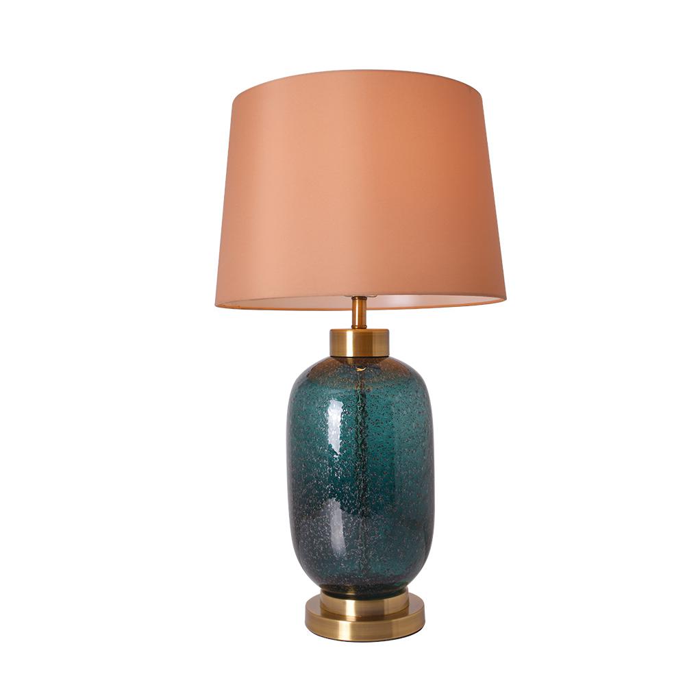 dark green table lamp