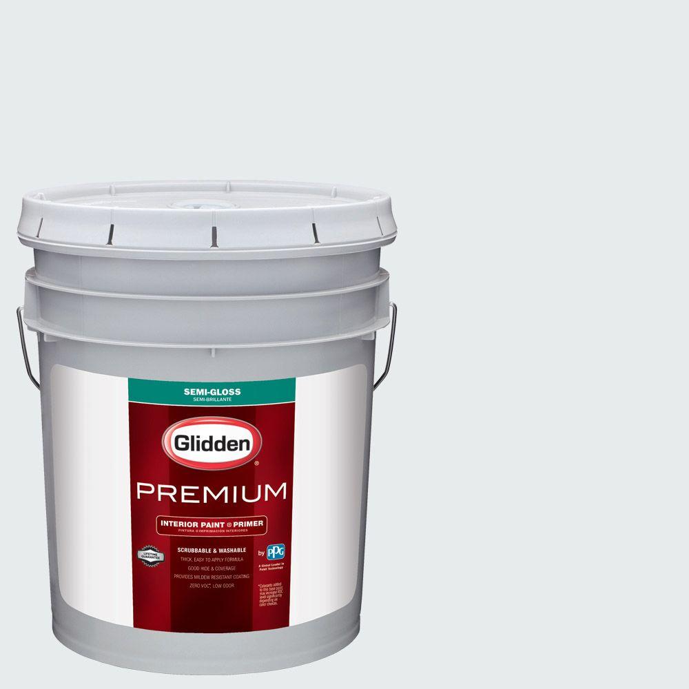 Glidden Premium 5 Gal Hdgcn43 Dove White Semi Gloss Interior Paint Hdgcn43 Dove White Semi Gloss Interior Paint With Primer