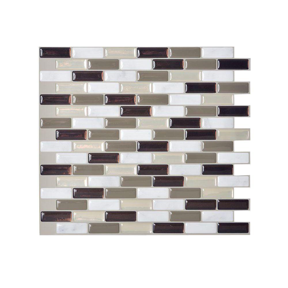 Smart Tiles Murano Stone 10 2 In W X 9 H L And Stick Self H L And Stick Self Adhesive Decorative Mosaic Wall Tile Backsplash 12 Pack
