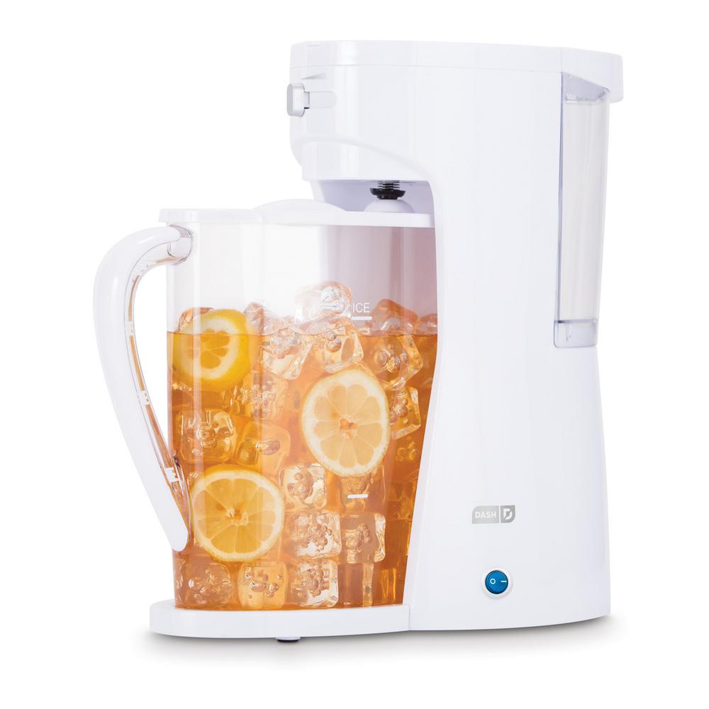 Dash 2.5 l Iced Tea and Beverage Brewer in White DCBB300WH The Home Depot