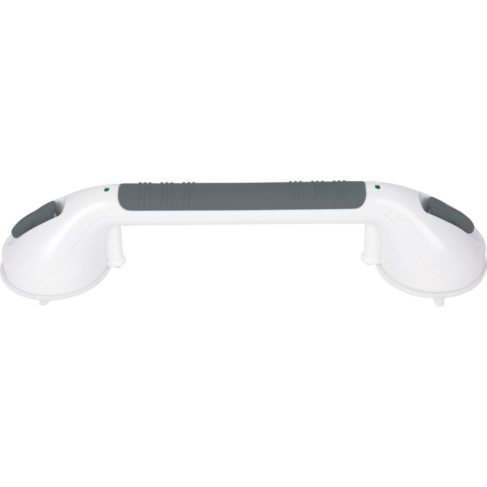 Glacier Bay 16 in. Suction Cup Grab Bar, White