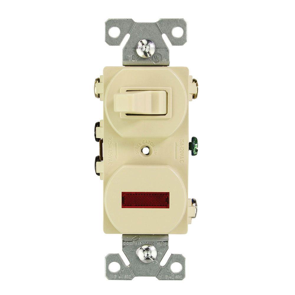 Eaton 15 Amp 120-Volt Combination 3-Way Switch and Pilot ... combination switch amp pilot light wiring diagram 