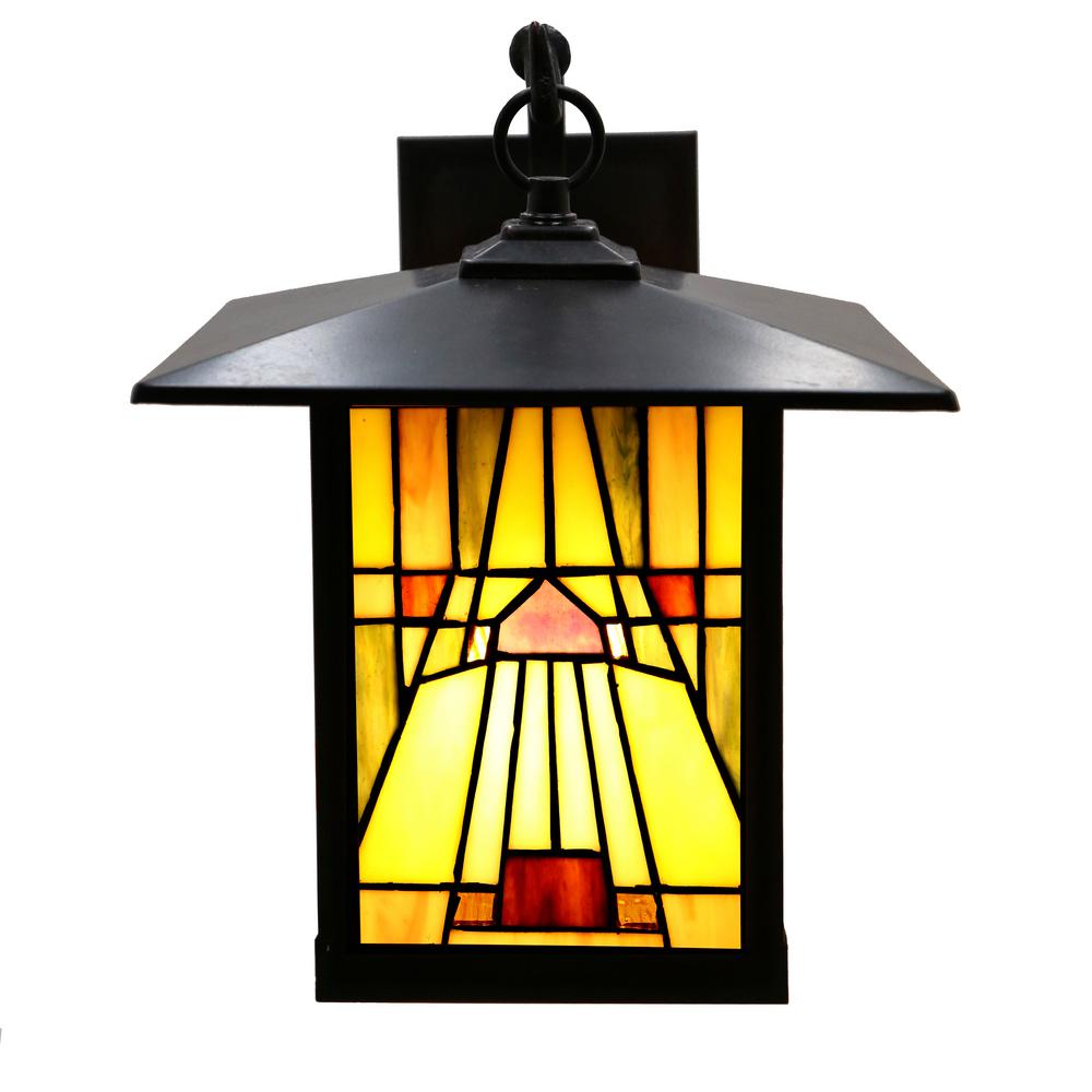 River Of Goods Pharoh 1 Light Bronze Outdoor Mission Stained Gl Goods Pharoh 1 Light Bronze Outdoor