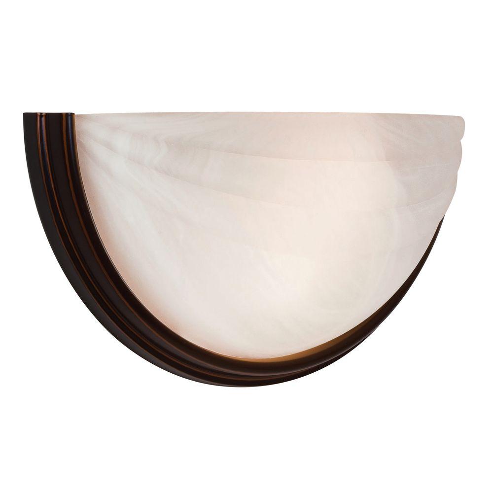 Access Lighting Crest 1 Light Oil Rubbed Bronze Led Sconce With Access Lighting Crest 1 Light Oil Rubbed Bronze Led Sconce With Alabaster Gl Shade