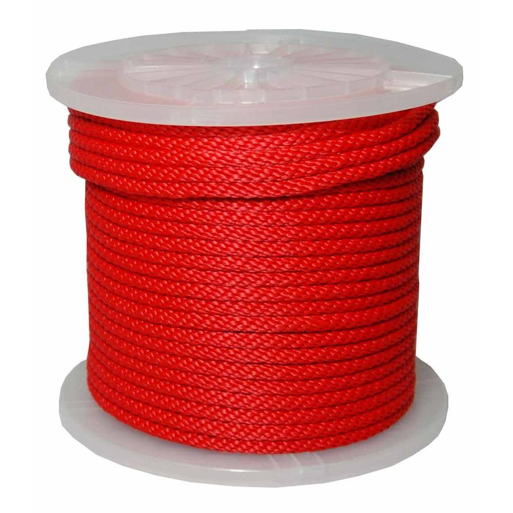 T.W. Evans Cordage 3/8 in. x 300 ft. Solid Braid Multi-Filament ...