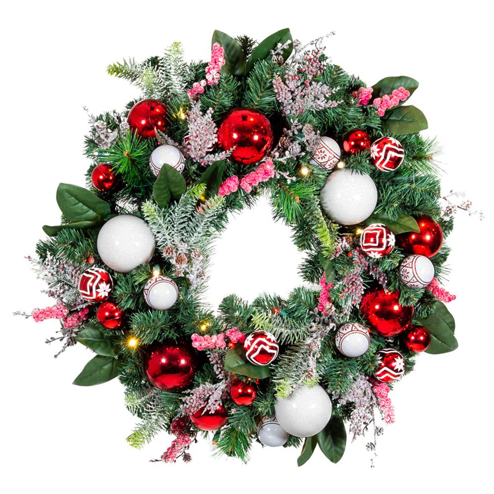pre lit wreath uk