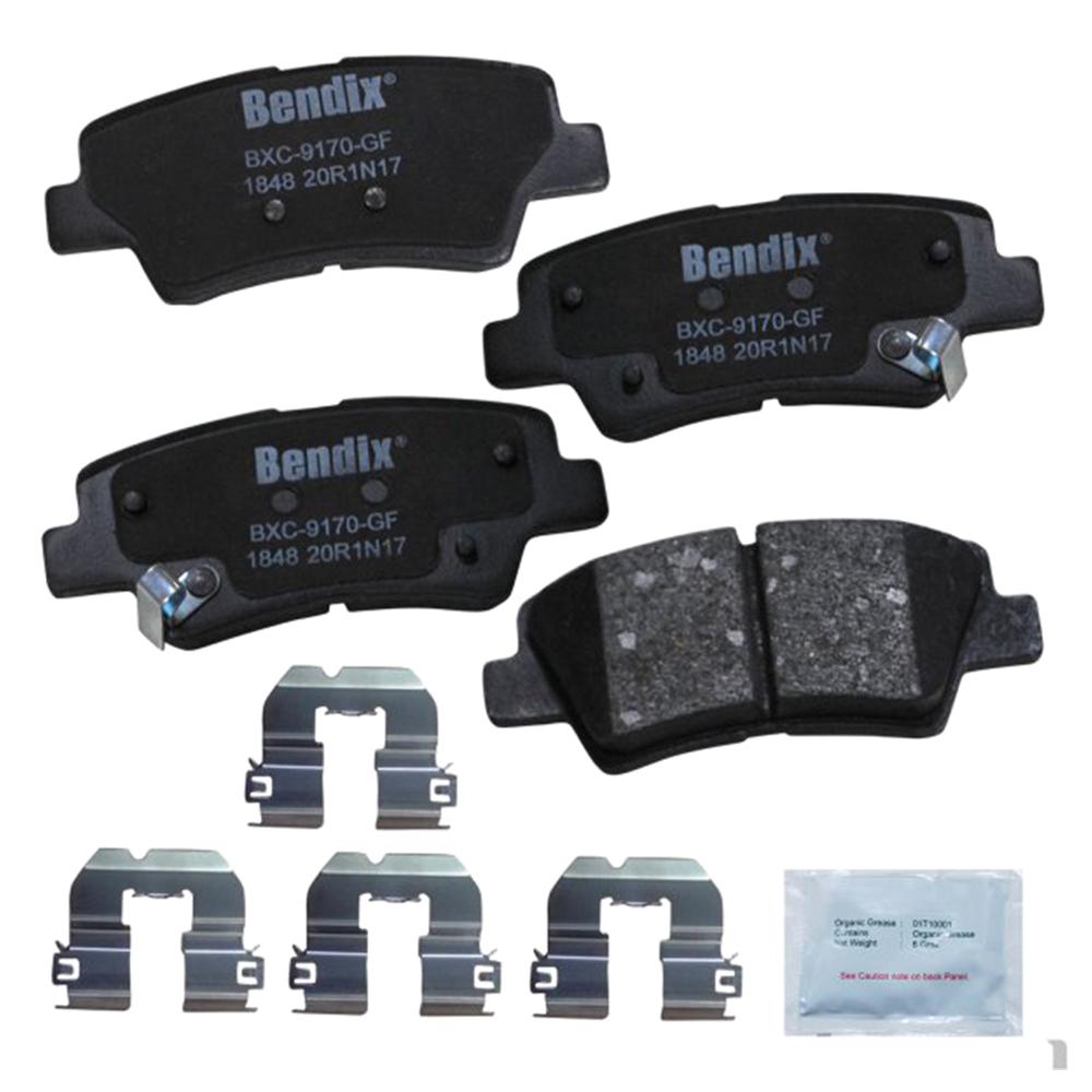 Disc Brake Pad Set-Premium Copper Free Ceramic BPR Disc Brake Pad Front Bendix