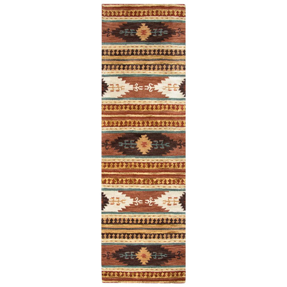 Ryder Multi Color 2 Ft 6 In X 10 Native American Tribal Runner Rug