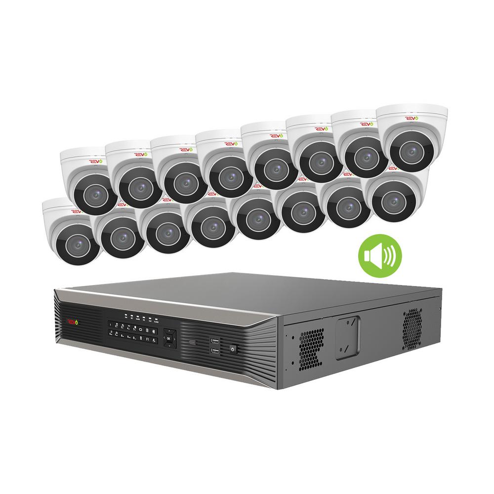 Revo Ultra HD Audio Capable 16Channel 4TB NVR Surveillance System with 4K 16 Cameras
