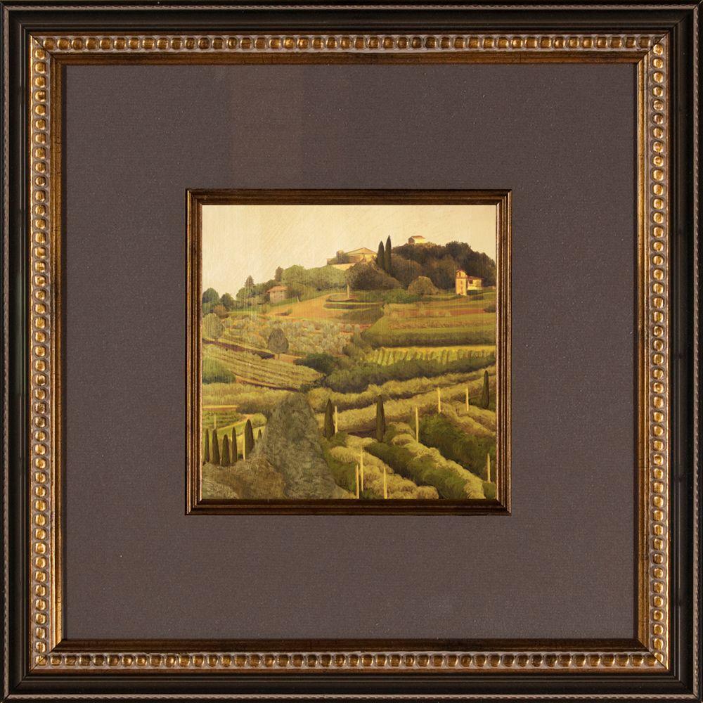 16.5 In. X 16.5 In. "Tuscan Hillside B" Framed Wall Art-1-10406B - The ...