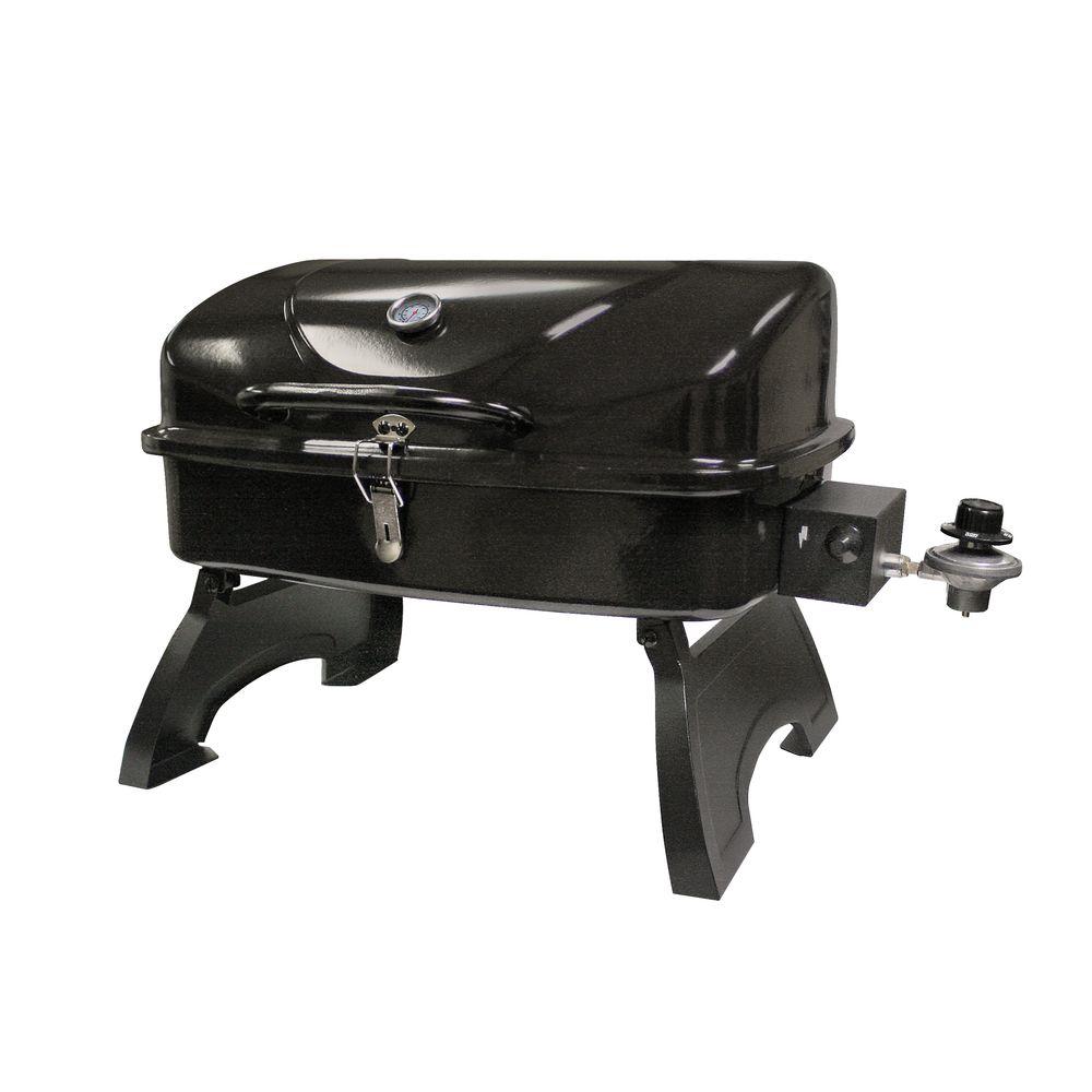 Smoke Hollow Tabletop Portable Gas Grill In Black With Folding Legs Tt250 The Home Depot 7426