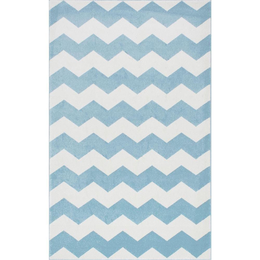 Nuloom Aponte Chevron Light Blue 8 Ft X 11 Area Rug Rzpl01d Nuloom Aponte Chevron Light Blue 8 Ft X 11 Area Rug