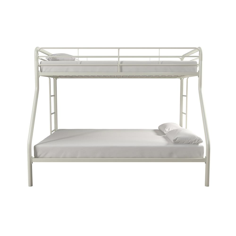 white metal bunk beds twin over twin