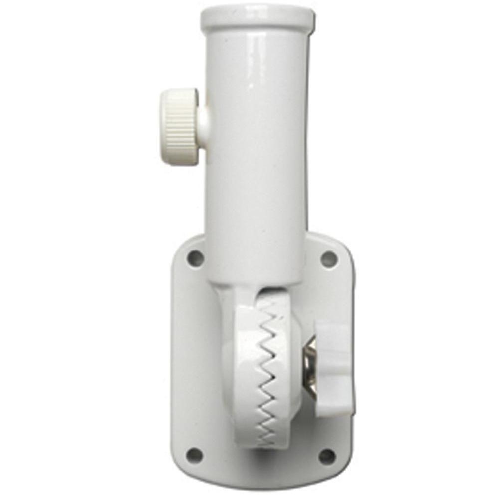 New 60752 VALLEY FORGE upto 1/" Flag Pole Bracket White Cast Aluminum 2 Position
