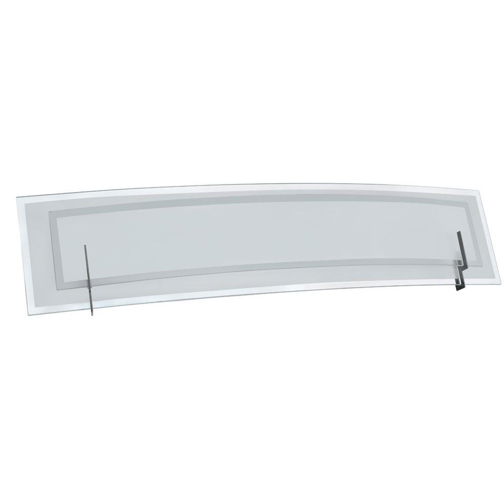 Filament Design Pamelia 3-Light Satin Chrome Vanity Light with Frosted Glass-CLI-DN14034036 ...