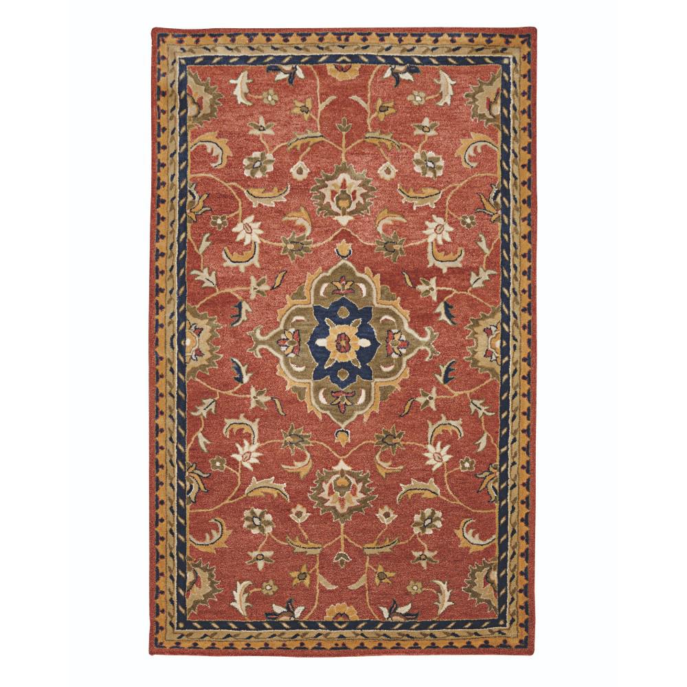 Home Decorators Collection Basel Red Multi 8 Ft X Round Area Rug