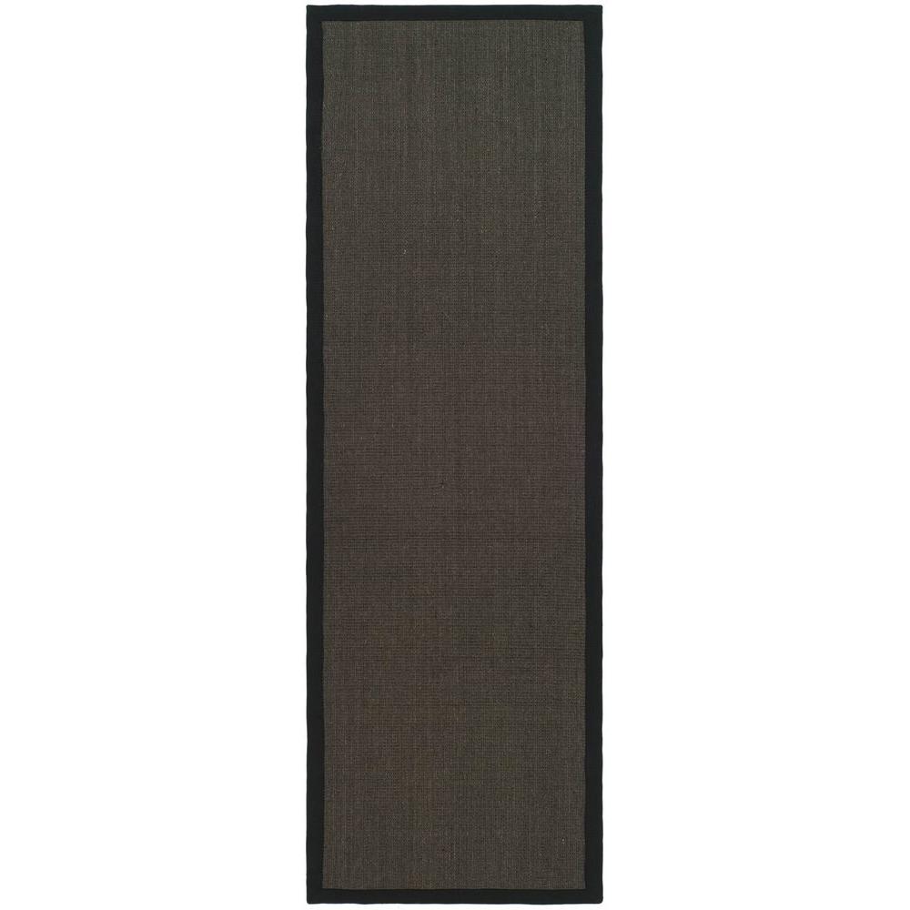 Safavieh Natural Fiber Charcoal 2 ft. 6 in. x 6 ft. Rug RunnerNF441D