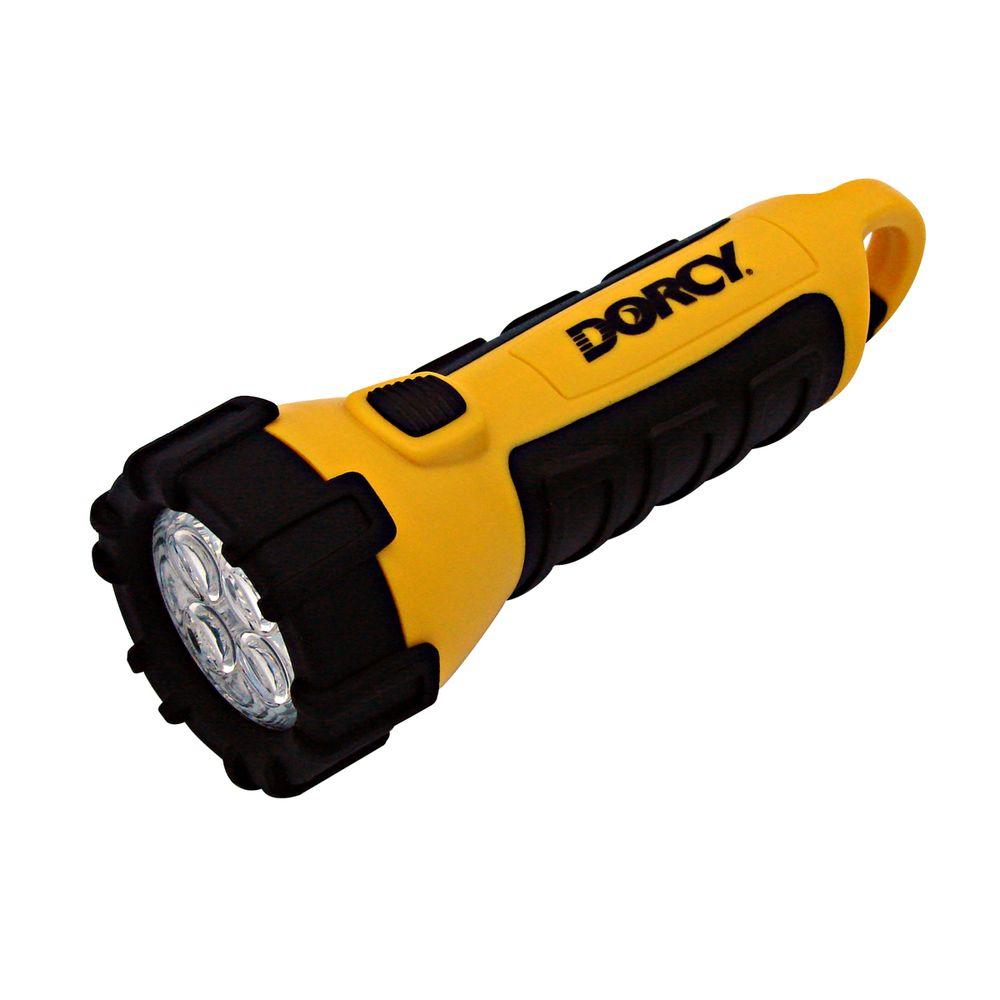 Dorcy Led Flashlights Accessories The Home Depot 55 Lumen 3 Aa 4 Led Carabineer Flashlight With Battery