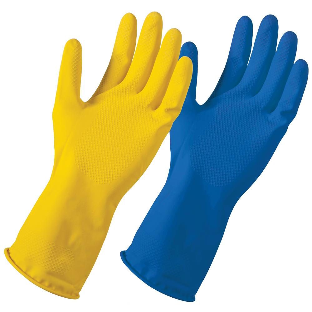 playtex cotton lined rubber gloves