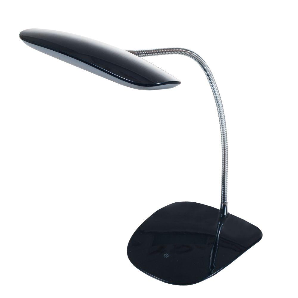 Northwest 12 5 In Black Desk Lamp With Touch Activated 18 Led Usb