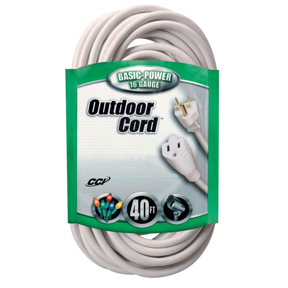 Southwire 40 Ft 16 3 Sjtw Outdoor Light Duty Extension Cord 16 3 Sjtw Outdoor Light Duty Extension Cord