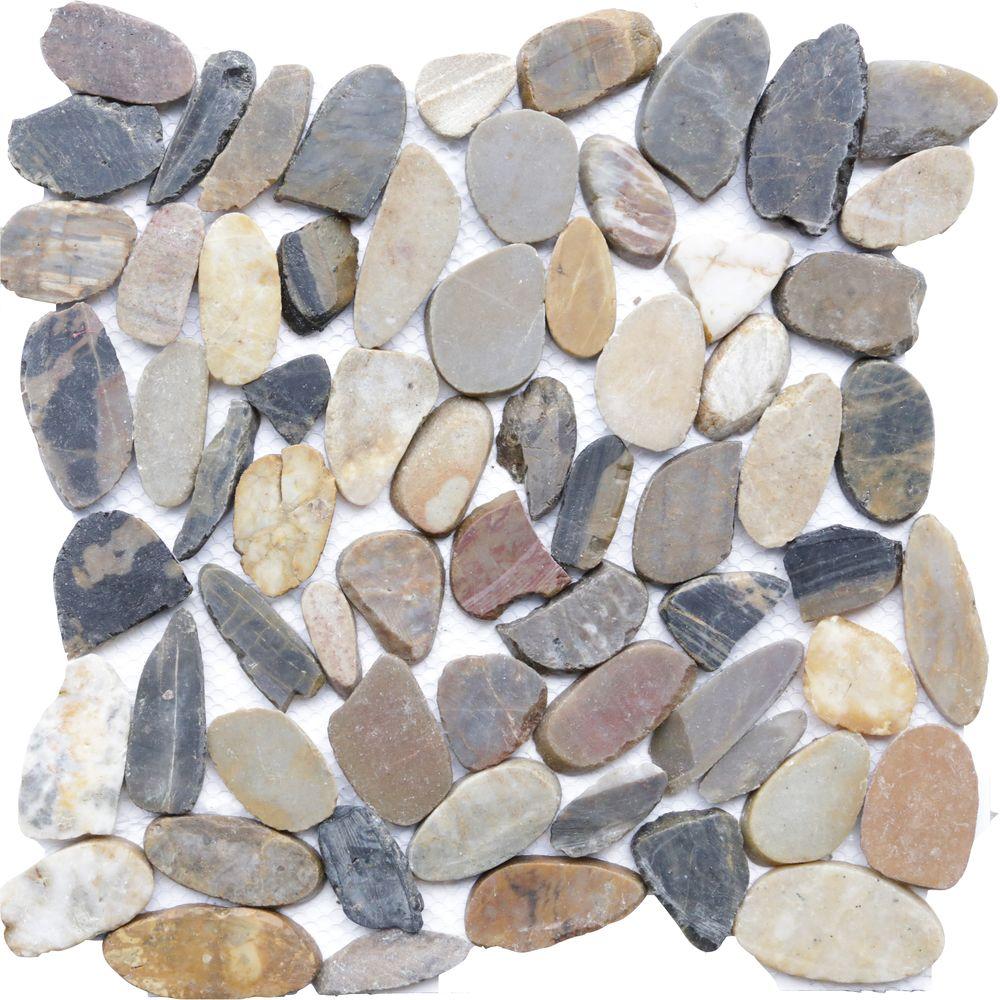 Outdoor Patio Indoor Natural Stone Tile The Sliced Natural Pebble Stone Floor And Wall