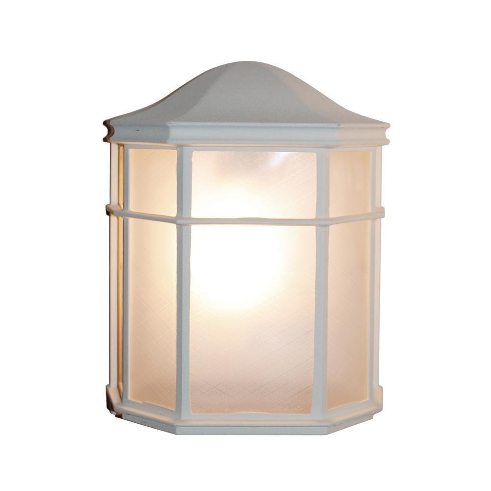 Bel Air Lighting 1 Light White Patio Outdoor Wall Lantern Sconce With Frosted Acrylic Bel Air Lighting 1 Light White Patio Outdoor Wall Lantern Sconce With Frosted Acrylic