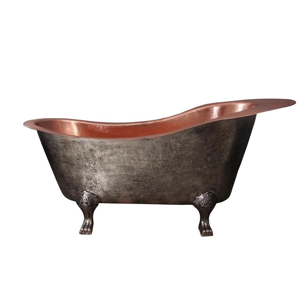 copper clawfoot tub