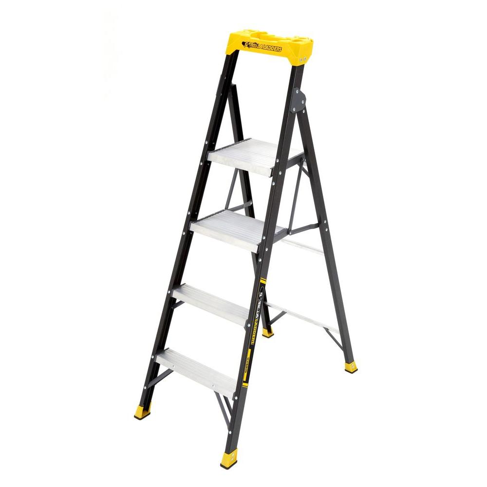 Gorilla Ladders 5.5 ft. Fiberglass Hybrid Ladder with 250 lb. Load