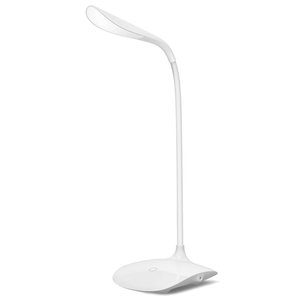 proHT 12 in. Touch Sensitive White LED Desk Lamp with 3Level Dimmer