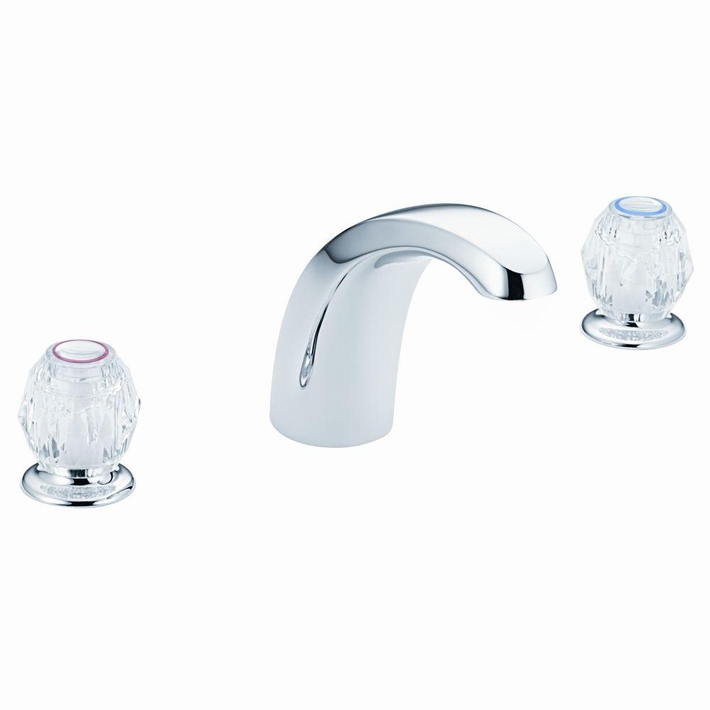 Moen Chateau 2 Handle Deck Mount Roman Tub Faucet With Valve In