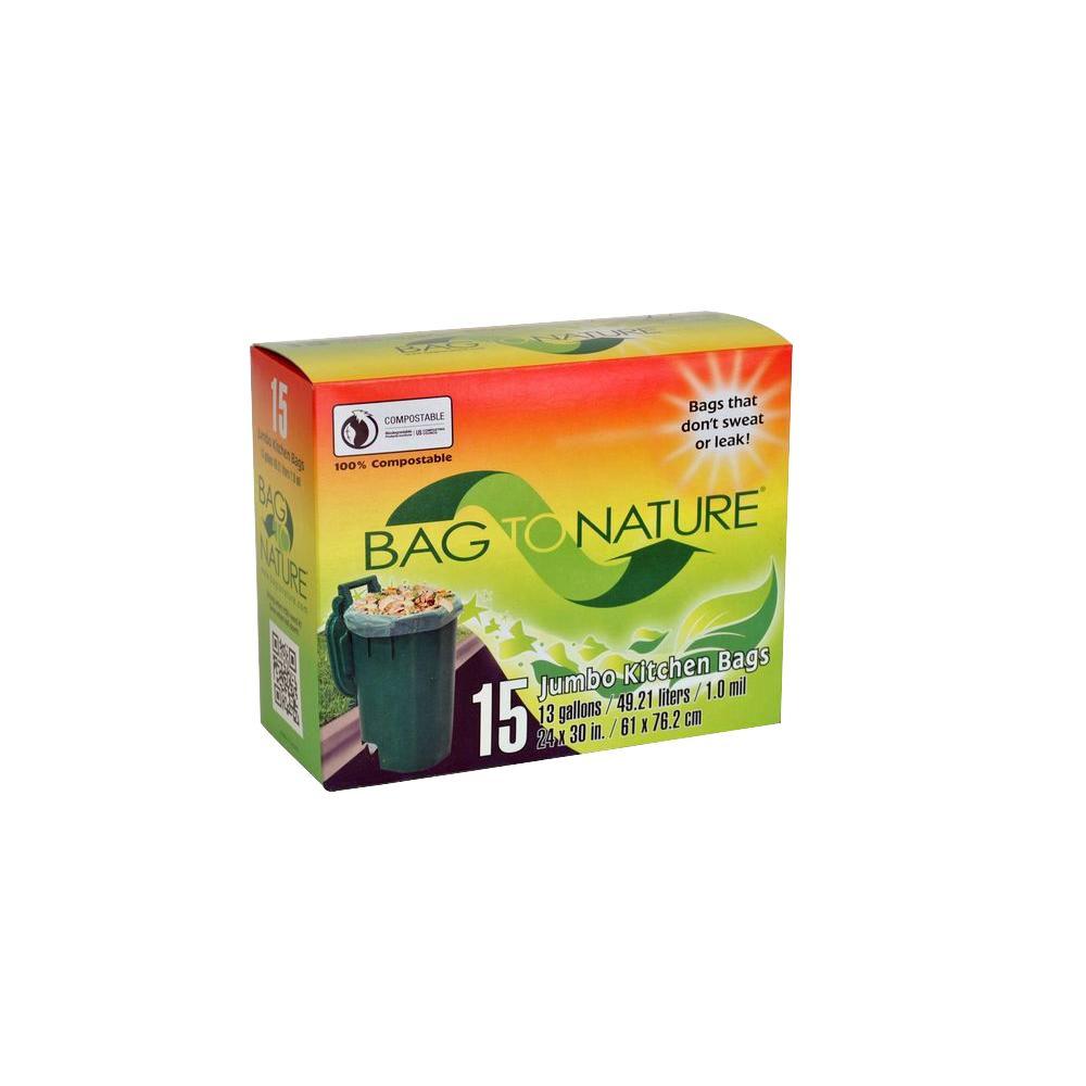 Bag To Nature 13 Gal Compole Tall Kitchen 15 Count 1 Bag To Nature 13 Gal Compole Tall Kitchen 15 Count