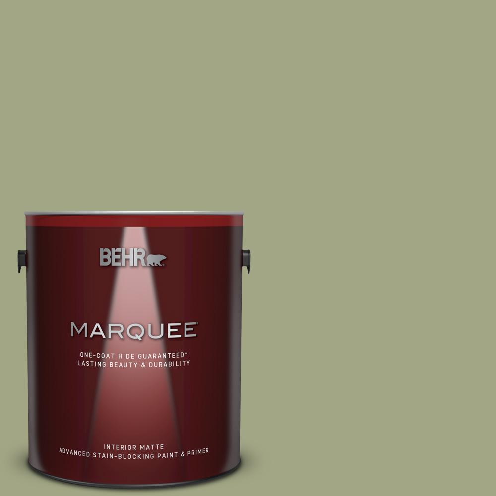 BEHR MARQUEE 1 gal. S3704 Rejuvenation OneCoat Hide Matte Interior Paint and Primer in One