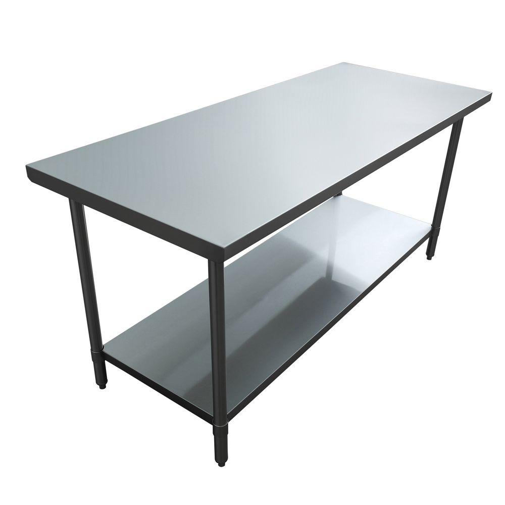 Excalibur Stainless Steel Kitchen Utility TableET163F3072S The Home Depot
