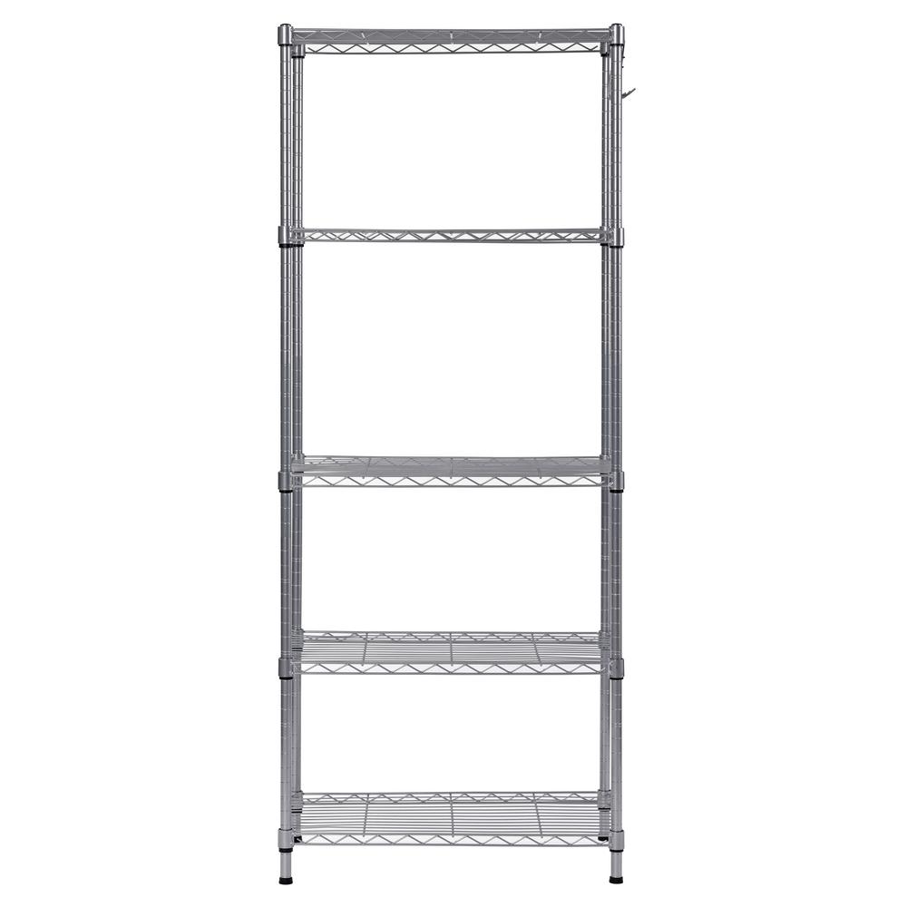 Muscle Rack 59 in. H x 24 in. W x 14 in. D 5Shelf Wire Commercial