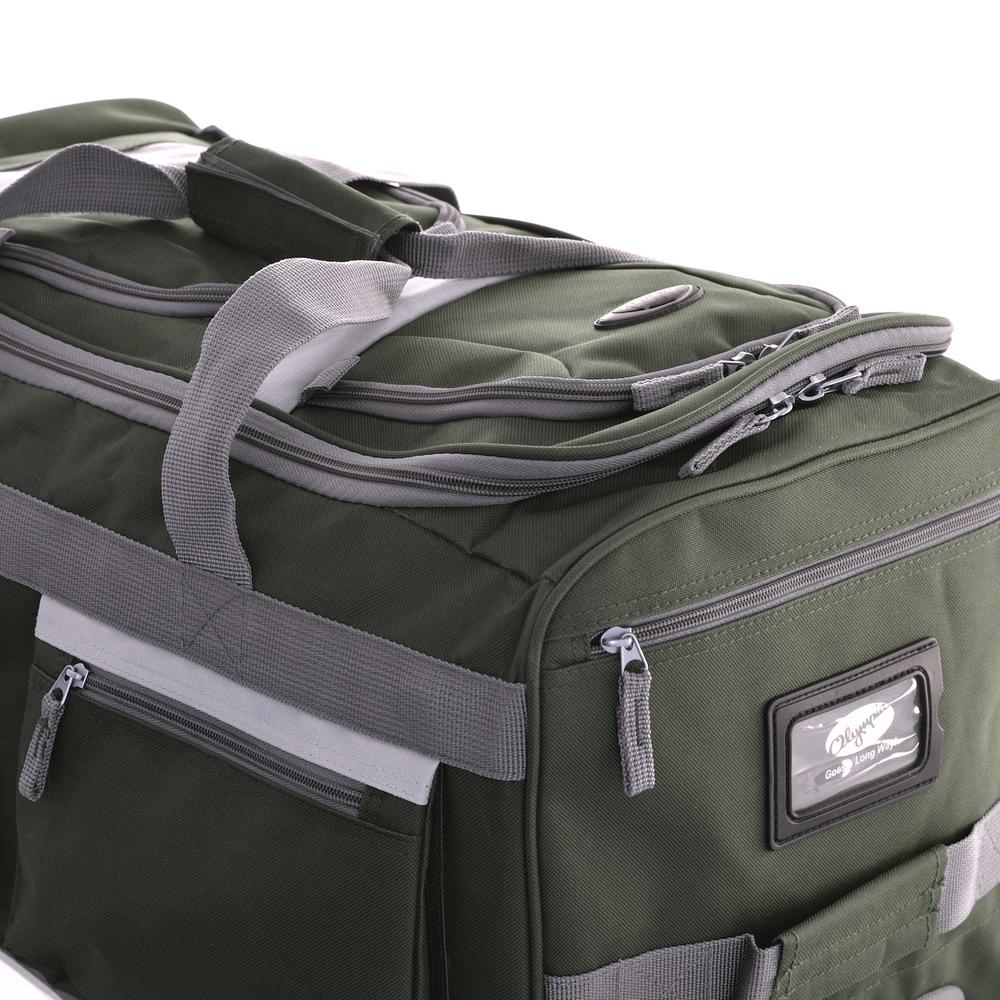 olympia 8 pocket rolling duffel