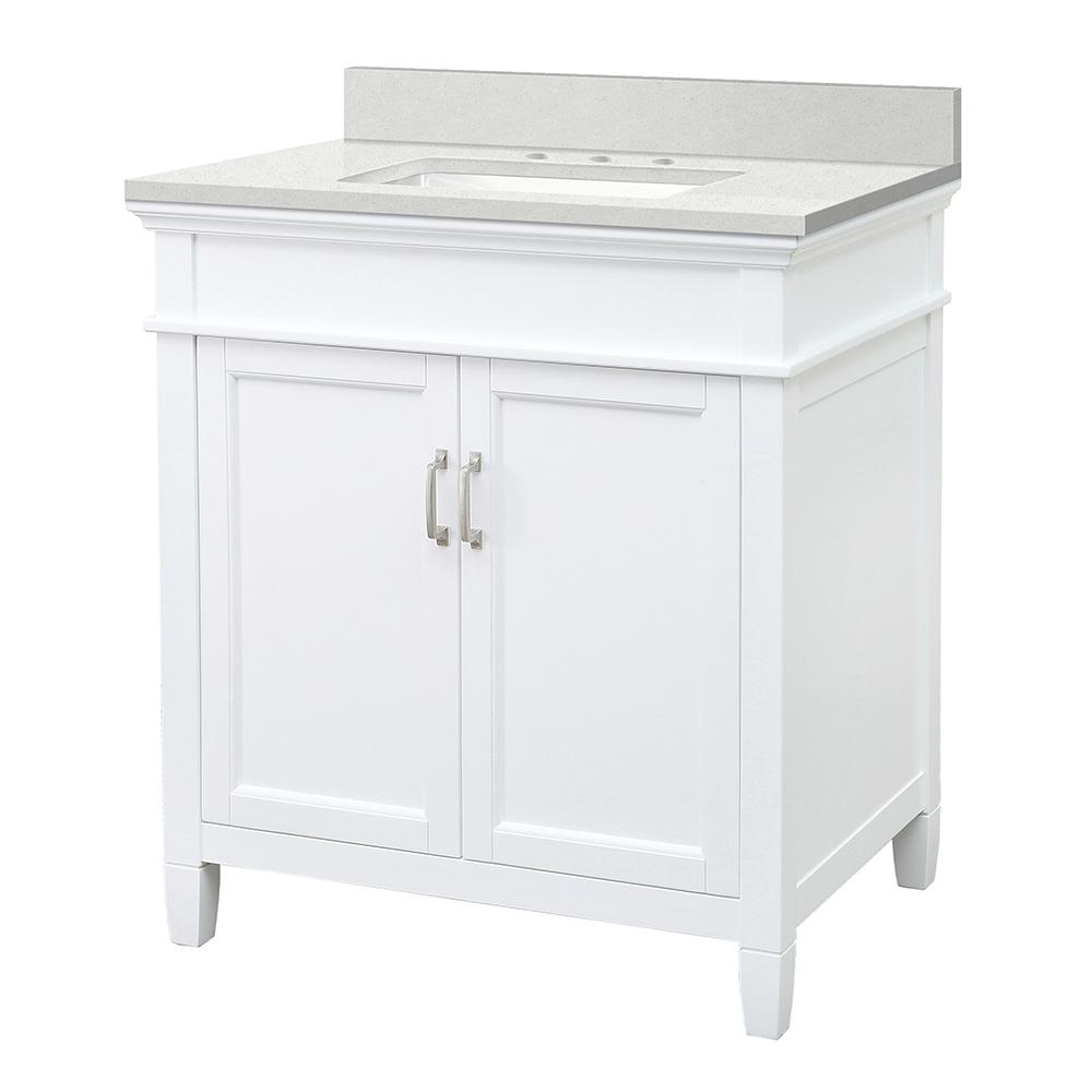 Foremost Ashburn 31 in. W x 22 in. D Vanity in White with