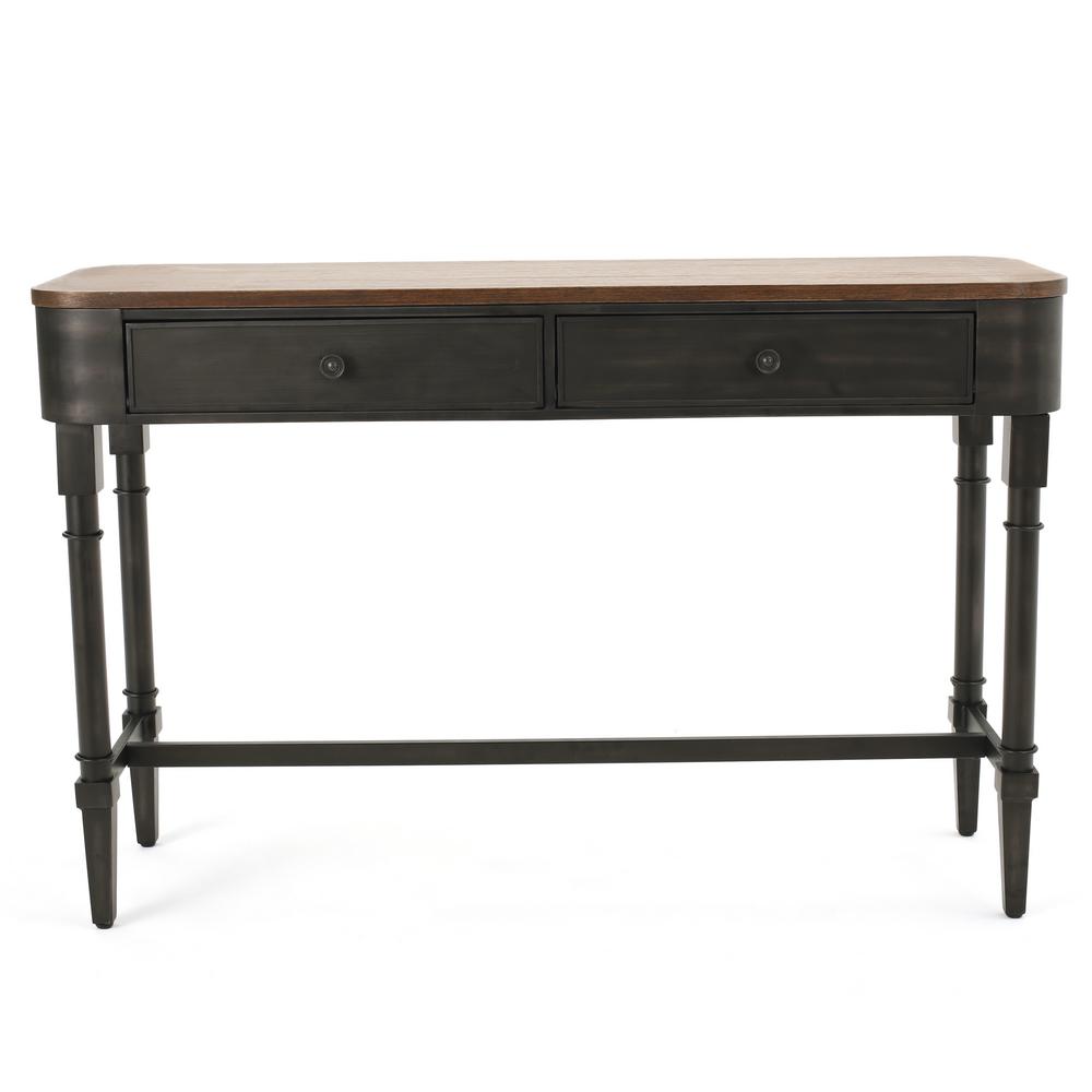 Simpli Home Artisan Solid Wood 54 In Russet Brown Wide