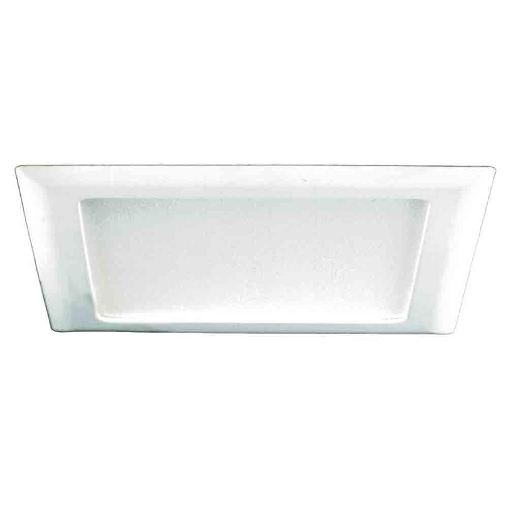 Halo 9 1 2 In White Recessed Lighting Square Trim With Glass Albalite Lens 10p The Home Depot