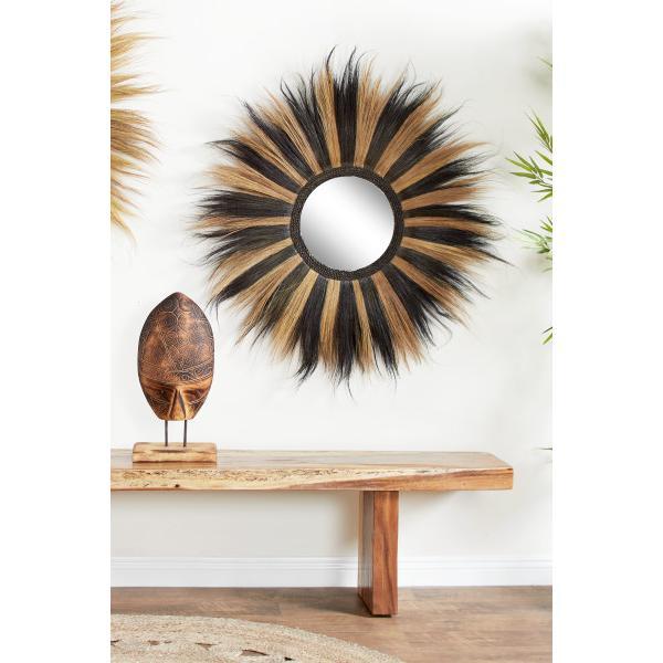 Litton Lane Round Striped Black And Gold Grass Wall Mirror 38986 The Home Depot - Black And Gold Wall Mirrors Litton Lane Round Striped Black And Gold Grass Wall Mirror 38986 The Home Depot - Black And Gold Wall Mirrors