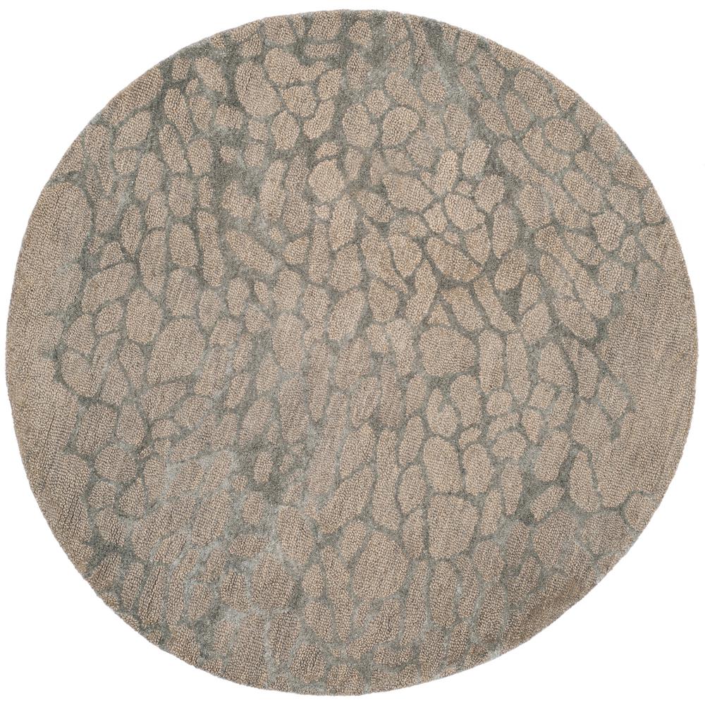 Safavieh Adirondack Gray/Navy 6 ft. x 6 ft. Round Area RugADR109P6R