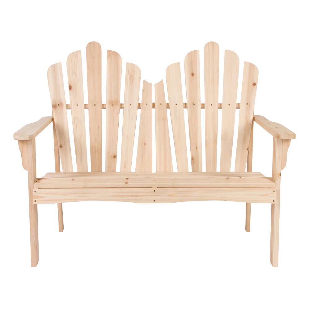 Shine Company Westport Cedar Wood Outdoor Loveseat Bench 43 50 In Shine Company Westport Cedar Wood Outdoor Loveseat Bench 43 50 In Natural