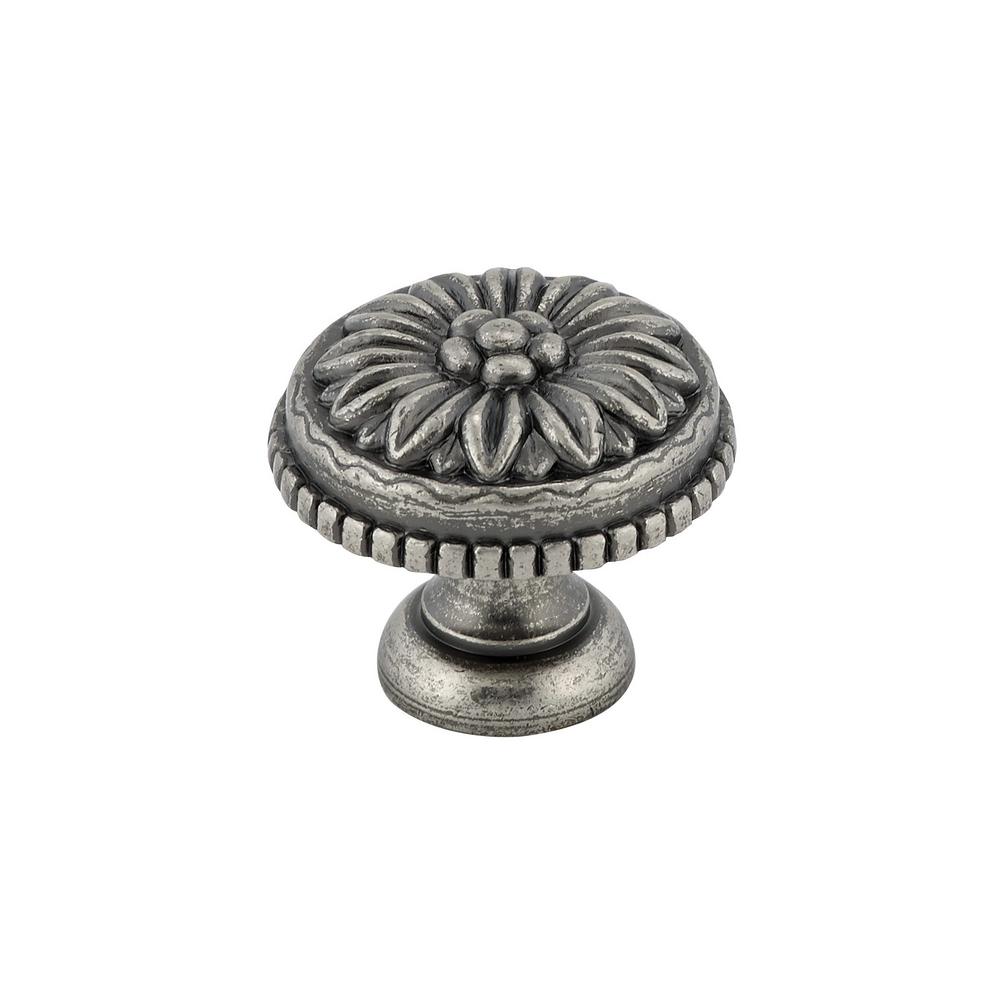 Richelieu Hardware Traditional 1 316 In 30 Mm Pewter Round Cabinet Knob Bp04330142 The 0470