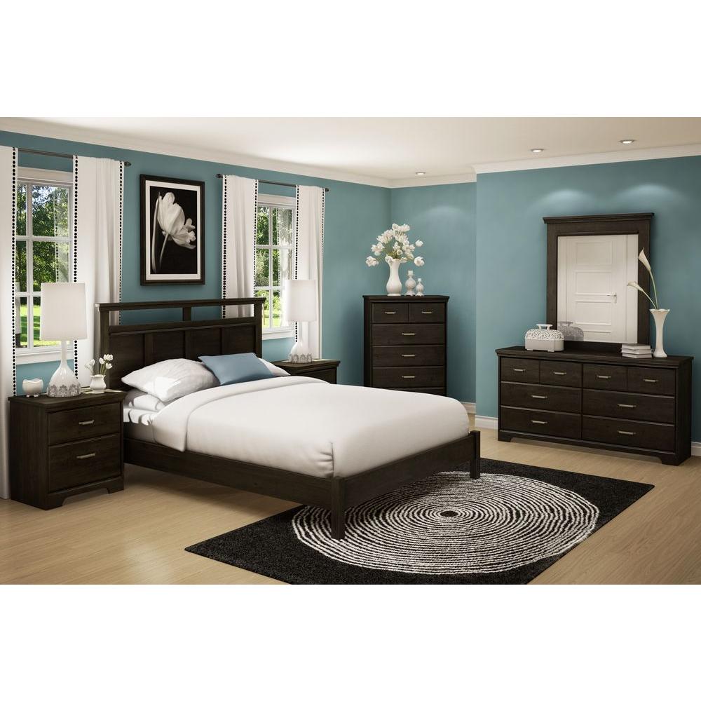 South S Versa 5 Drawer Ebony Chest 3177035 The Home Depot South S Versa 5 Drawer Ebony Chest