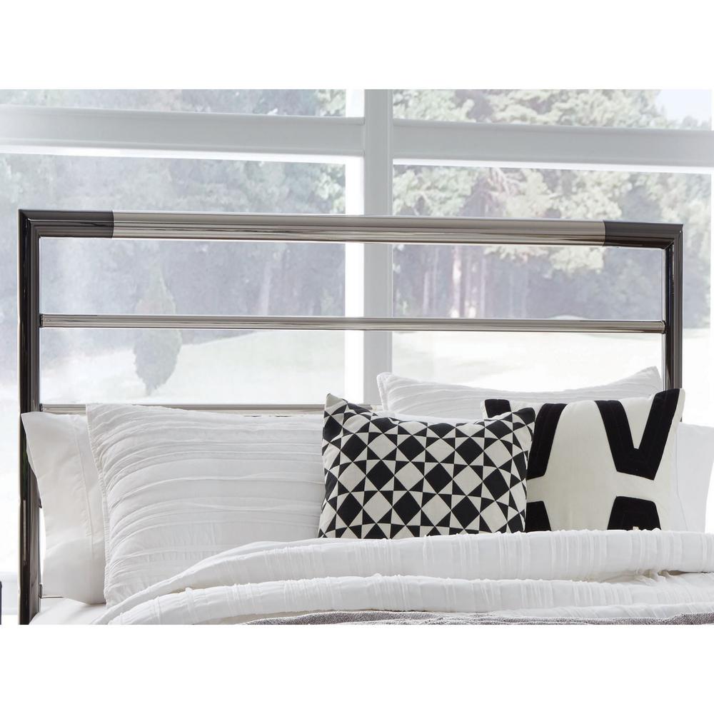 Fashion Bed Group Kenton Black Nickel California King Metal Fashion Bed Group Kenton Black Nickel California King Metal Headboard With Horizontal Bar Design B32077 The Home Depot