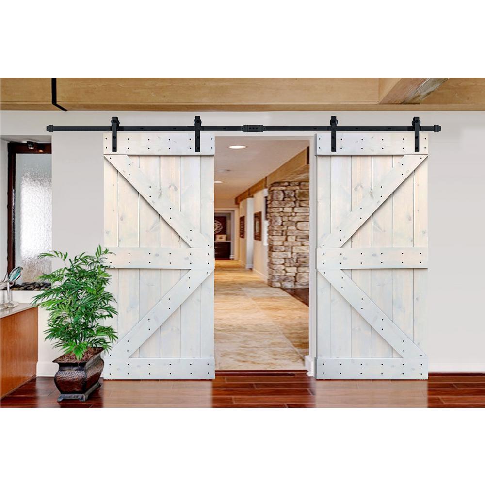 Wellhome 72in X84in Kseries Light Grey Diy Finished Solid Knotty