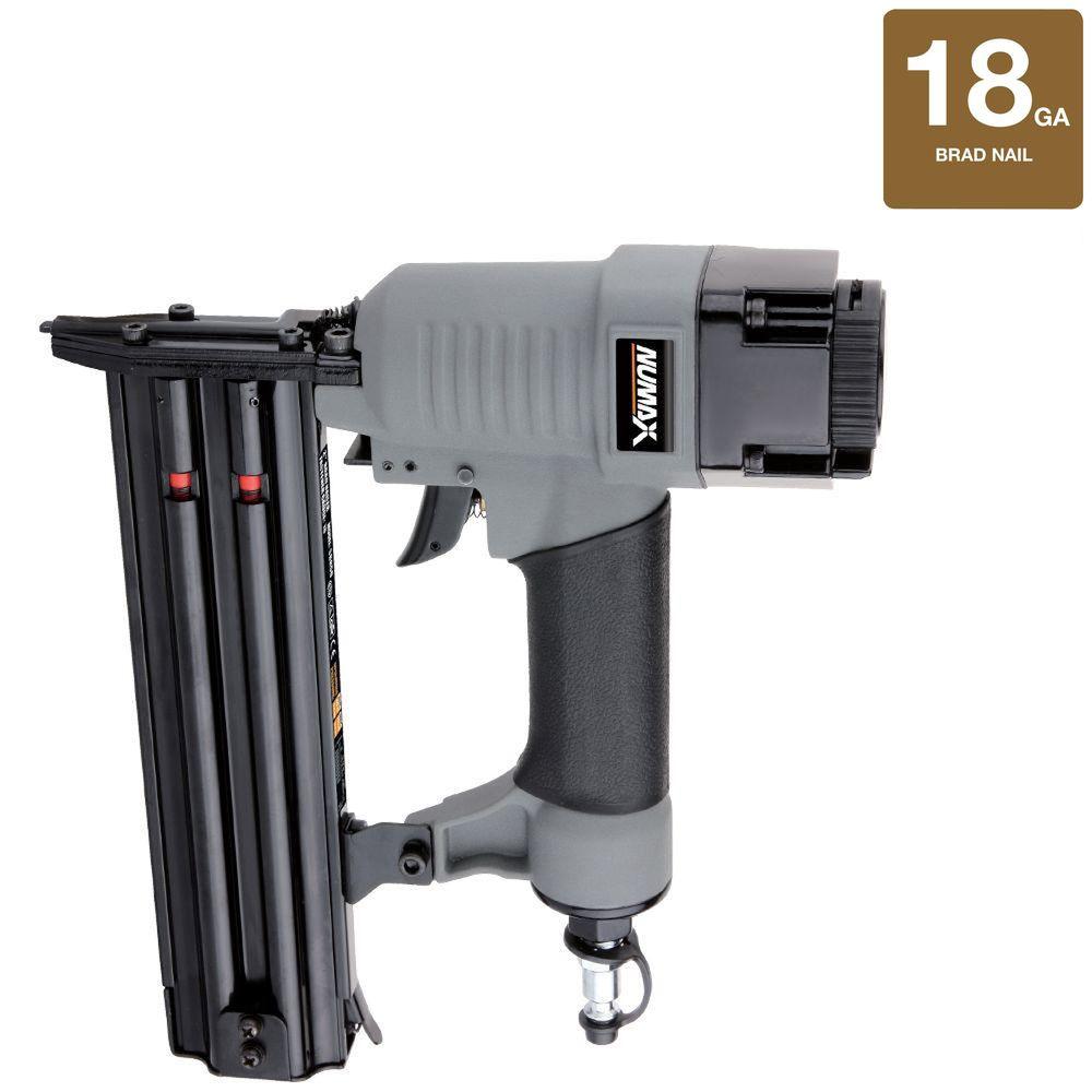 Numax Pneumatic 18 Gauge Brad Nailer Sbr50 The Home Depot Pneumatic 18 Gauge Brad Nailer