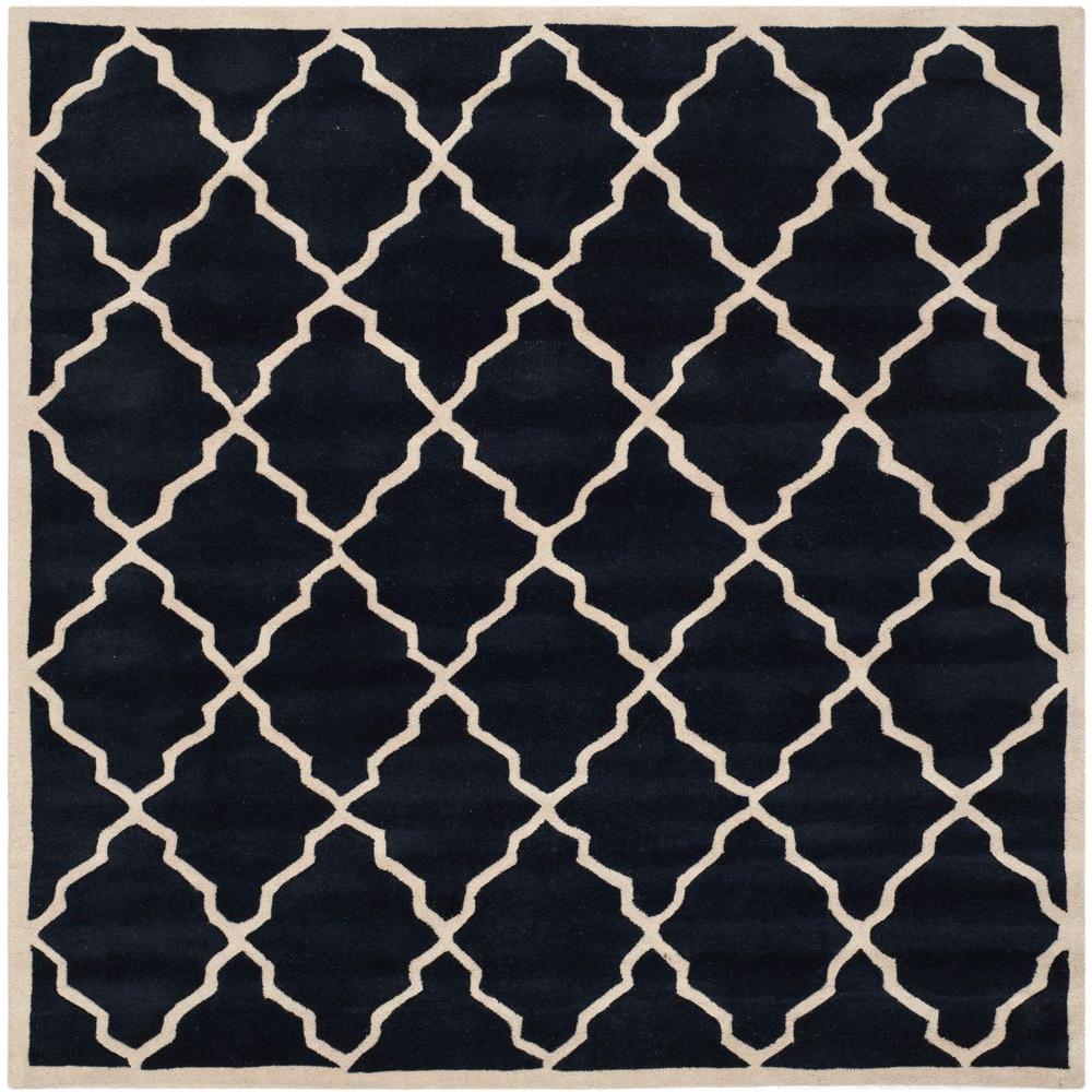 Safavieh Ikat Dark Blue/Multi 4 ft. x 4 ft. Square Area RugIKT633A4SQ